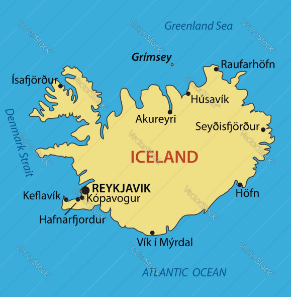 Reykjavik On World Map Iceland Map And Satellite - Travel Gudier